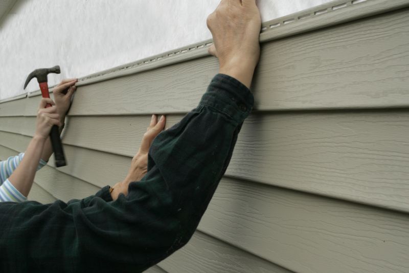 Repaired Siding Sections
